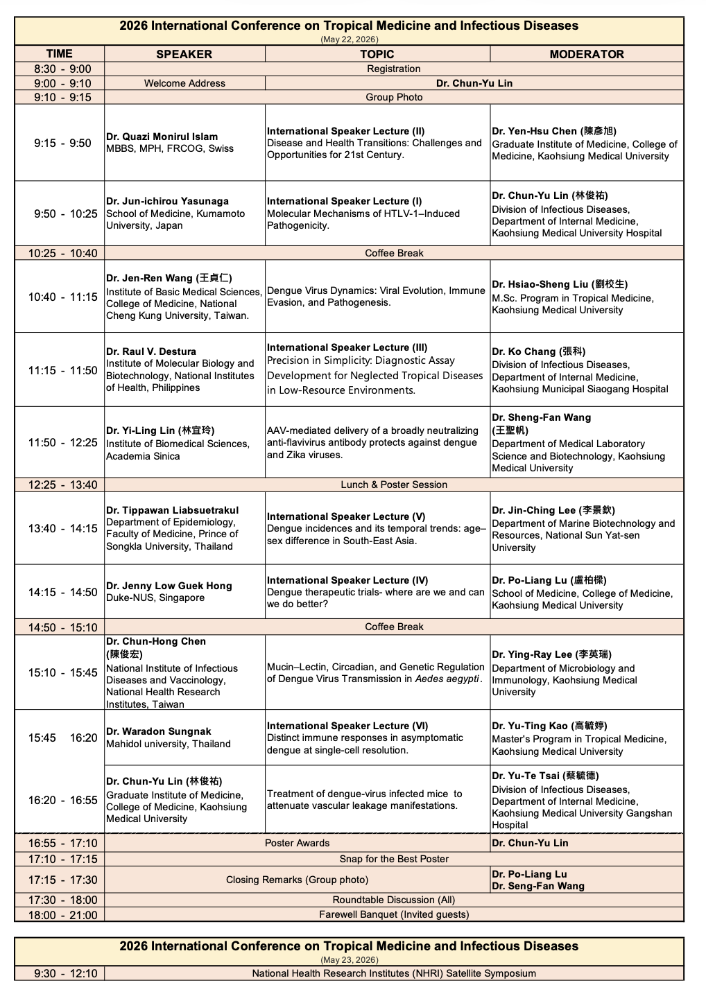 熱醫研討會預定議程0319